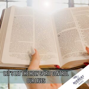 Let's let the Holy Spirit control our lives - Audio
